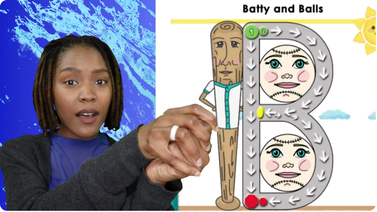 Capital B Handwriting Song