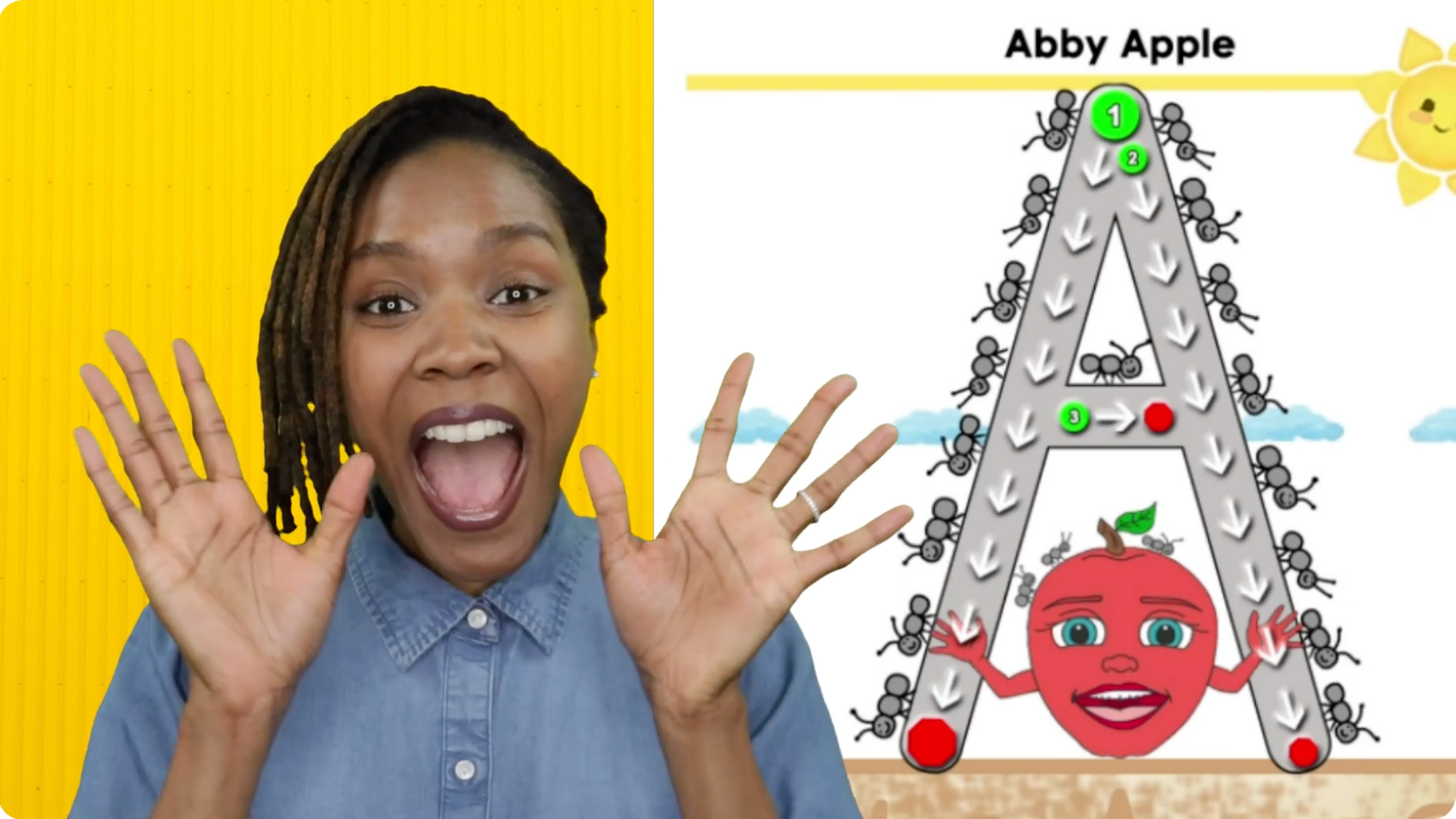 Capital A Handwriting Song