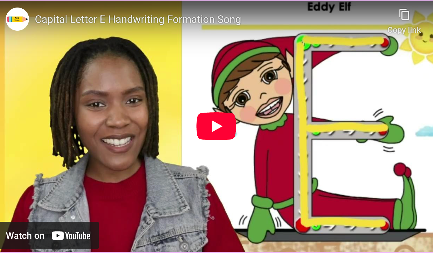 Capital E Handwriting Song