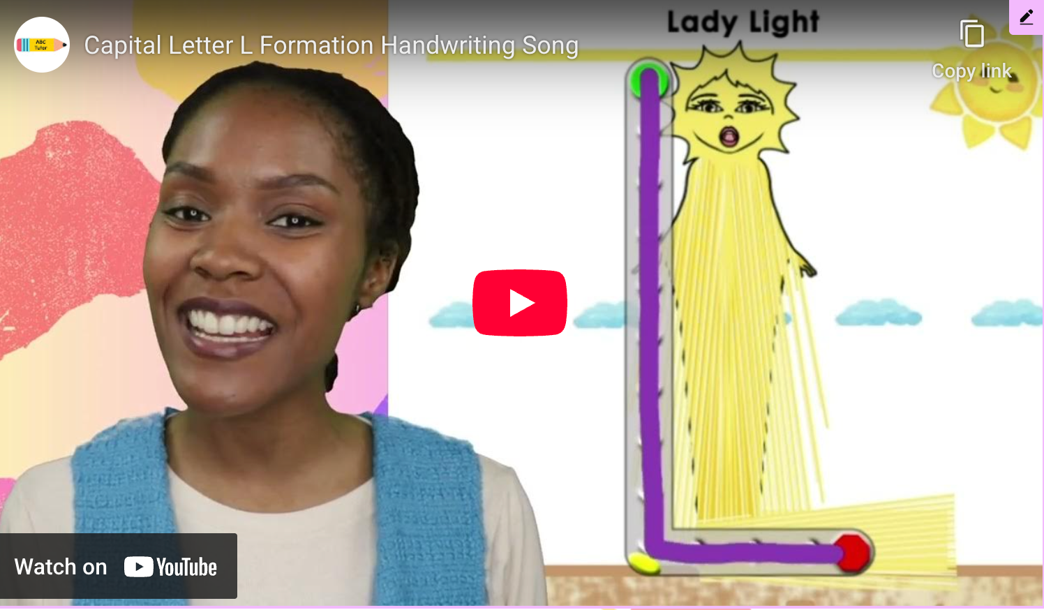 Capital L Handwriting Song