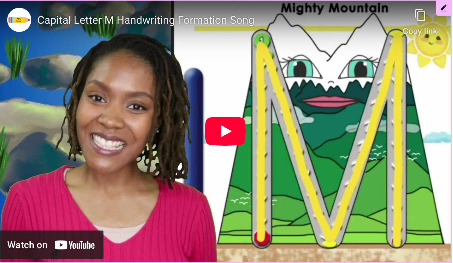 Capital M Handwriting Song