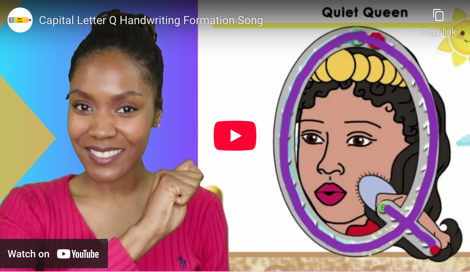 Capital Q Handwriting Song